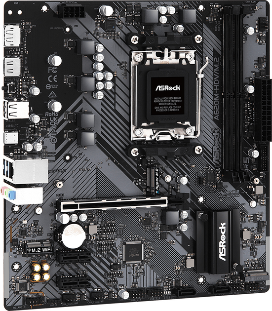 Płyta główna ASRock A620M-HDV/M.2 (sAM5, AMD A620, PCI-Ex16) - obraz 2