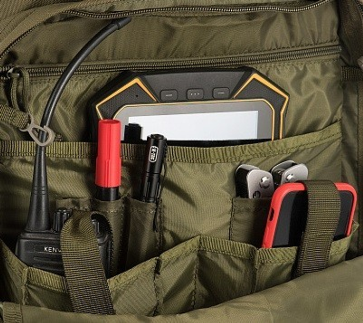Тактический рюкзак 34 л M-Tac Pathfinder Pack Olive (отделение для гидратора, 14 отделений) - изображение 2