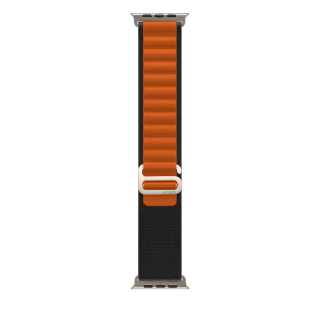 Нейлоновий ремінець Fruct Alpine Loop for Apple Watch 42/44/45/46/49 mm Black Orange - Фото 3 Нейлоновий ремінець Fruct Alpine Loop for Apple Watch 42/44/45/46/49 mm Black Orange - зображення 3