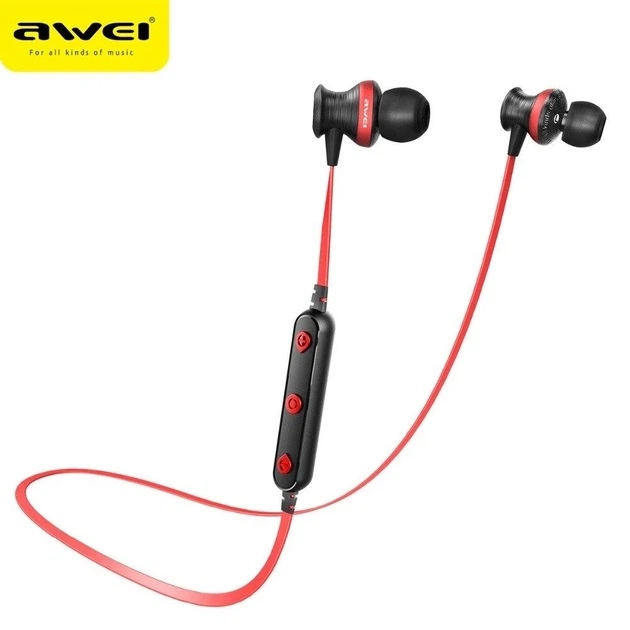 Беспроводные наушники Awei B980BL Bluetooth black-red - Фото 3 Беспроводные наушники Awei B980BL Bluetooth black-red - изображение 3