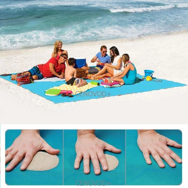 Анти-Песочный пляжный коврик Sand Free Mat подстилка анти песок,пляжное покрывало 200/200 - Фото 3 Анти-Песочный пляжный коврик Sand Free Mat подстилка анти песок,пляжное покрывало 200/200 - изображение 3