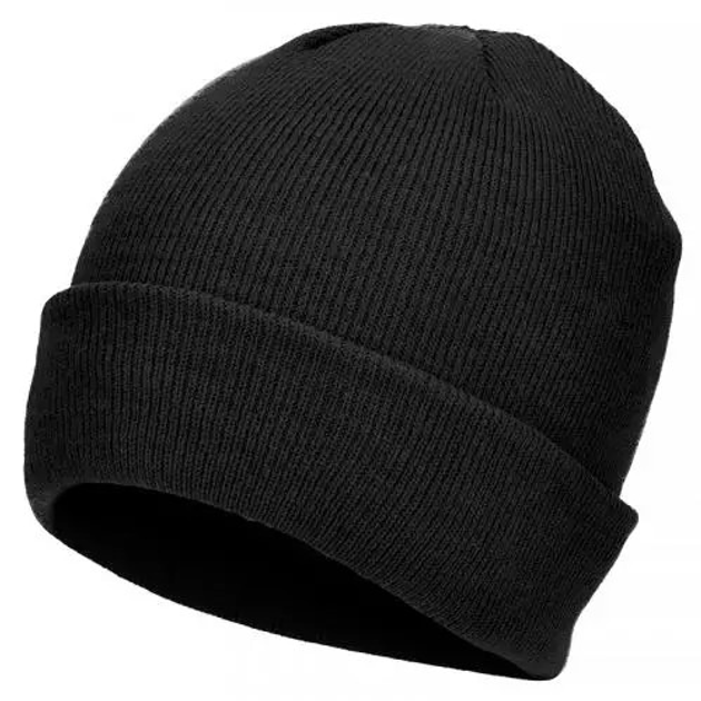 Шапка акриловая тонкой вязки Mil-Tec "BEANIE CAP" Black - изображение 1