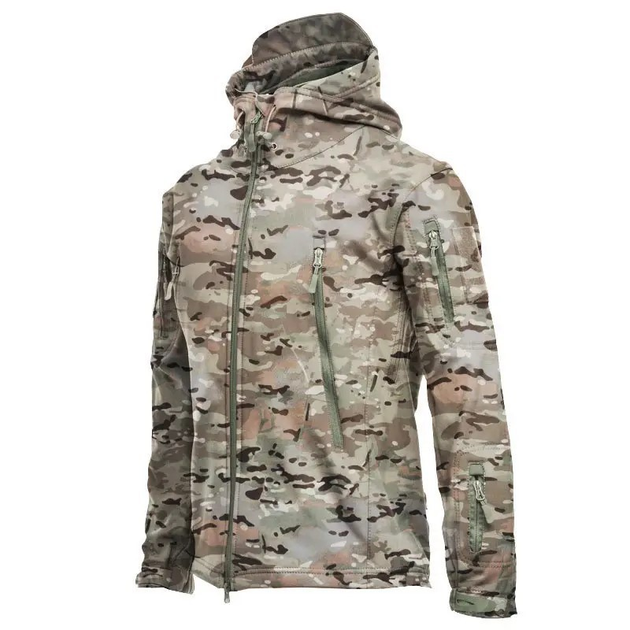 Куртка тактическая Soft Shell (мультикам) (XXL) - изображение 1
