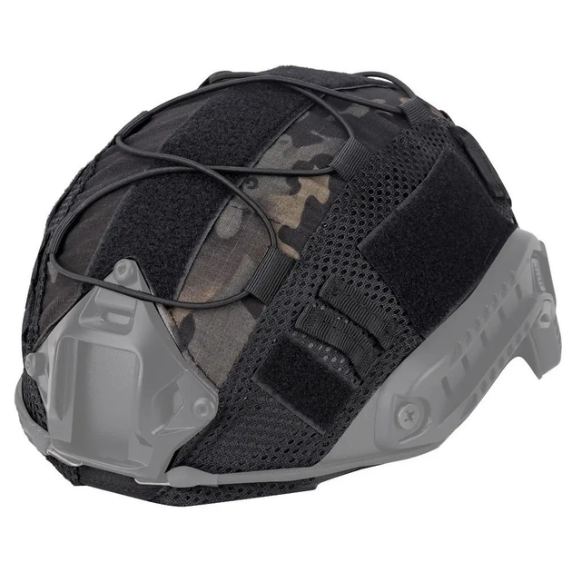 Кавер на шлем типа FAST без ушей (размер М) (чёрный) - изображение 1