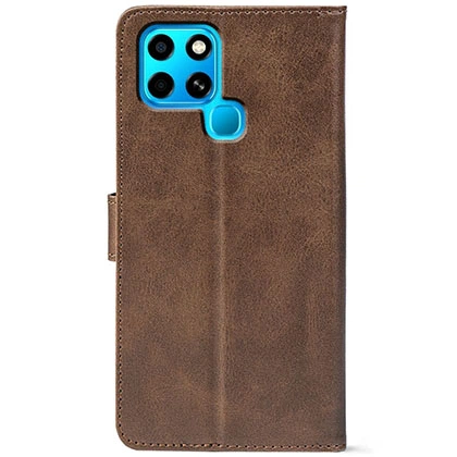 Чохол-книжка Crazy Horse Clasic для Infinix Smart 6 Brown (Front) (49152) - зображення 3
