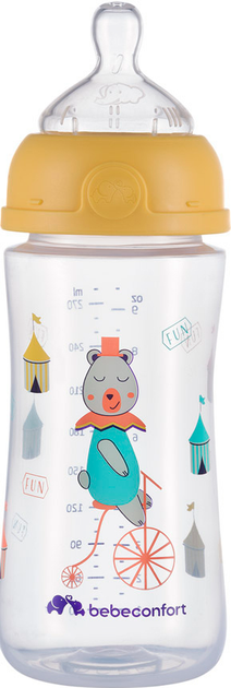 Пляшечка для годування Bebe Confort Emo PP T1 FF 270 мл Жовта (3102201980) - зображення 2