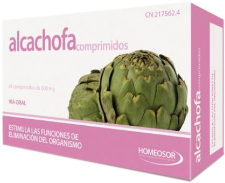 Дієтична добавка Homeosor Alcachofa 500 мг 60 таблеток (8470002175624) - зображення 1