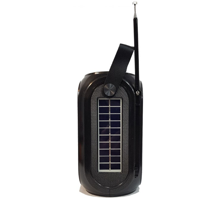 Беспроводная колонка радио приёмник на солнечной батарее Golon RX-GBT27LS SOLAR с фонарём, MicroSD, USB Черная - изображение 4