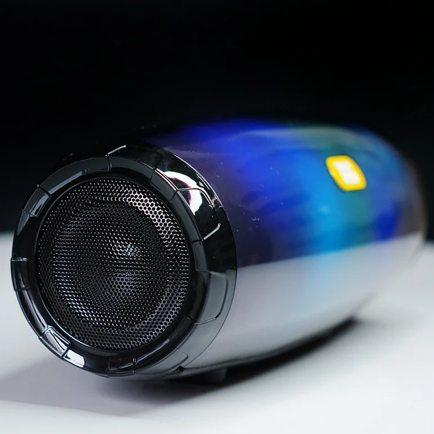 Беспроводная Bluetooth колонка с RGB подсветкой T&G TG165C-LED со светомузыкой, USB, microSD, FM радио, Микрофон Black - изображение 9