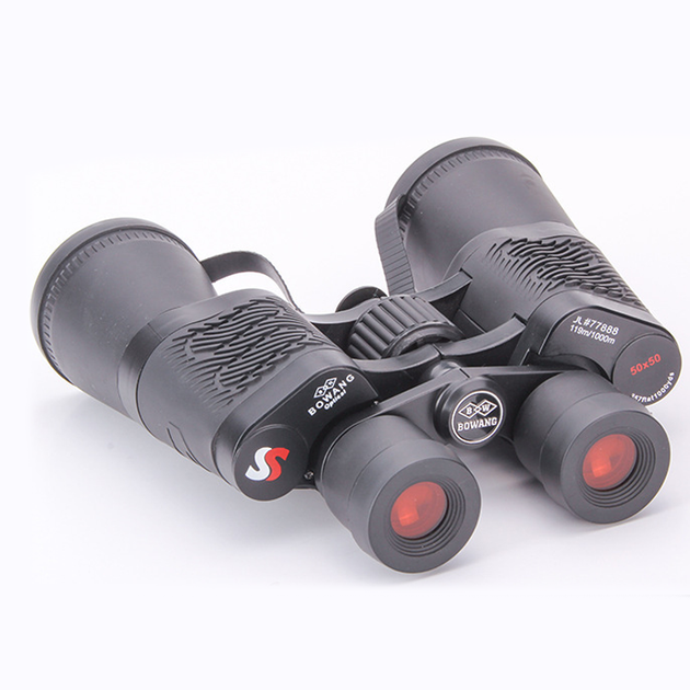 Бинокль для наблюдения с рук S-Optics 50x50 119m/1000m Porro призменный BAK7, водонепроницаемый с чехлом для переноски + Монокуляр Bushnell 16х52 - изображение 15
