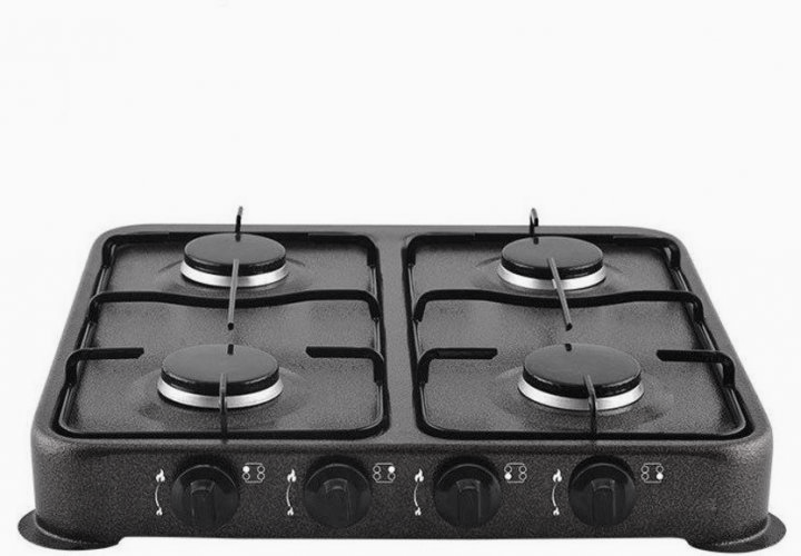 Газова плита настільна на 4 конфорки Domotec MS 6604-2800 Па Сіра - зображення 9