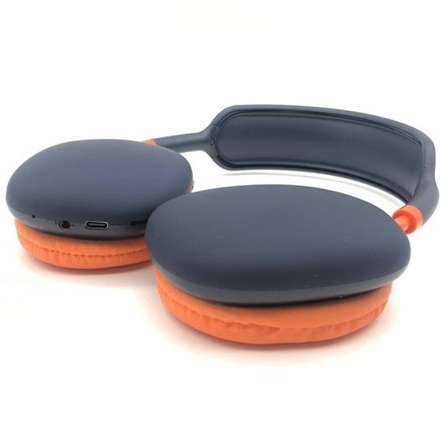 Повнорозмірні бездротові навушники Sound One P9-PRO Bluetooth гарнітура з MP3 плеєром, FM радіо, AUX, вбудований мікрофон, microSD Blue-Orange - Фото 5 Повнорозмірні бездротові навушники Sound One P9-PRO Bluetooth гарнітура з MP3 плеєром, FM радіо, AUX, вбудований мікрофон, microSD Blue-Orange - зображення 5