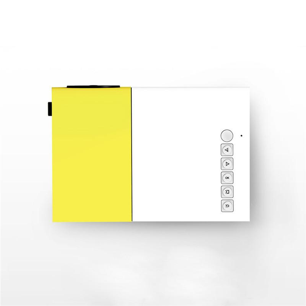 Мини проектор LED Projector UNIC YG-300SM портативный мультимедийный домашний кинотеатр, аккумуляторный White/Yellow+Штатив 3120А - Фото 7 Мини проектор LED Projector UNIC YG-300SM портативный мультимедийный домашний кинотеатр, аккумуляторный White/Yellow+Штатив 3120А - изображение 7