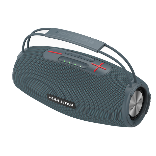 Беспроводная Bluetooth колонка Hopestar H51-H с функцией Powerbank, USB, MicroSD, влагозащита IPX6, TWS 1+1, Blue - изображение 6