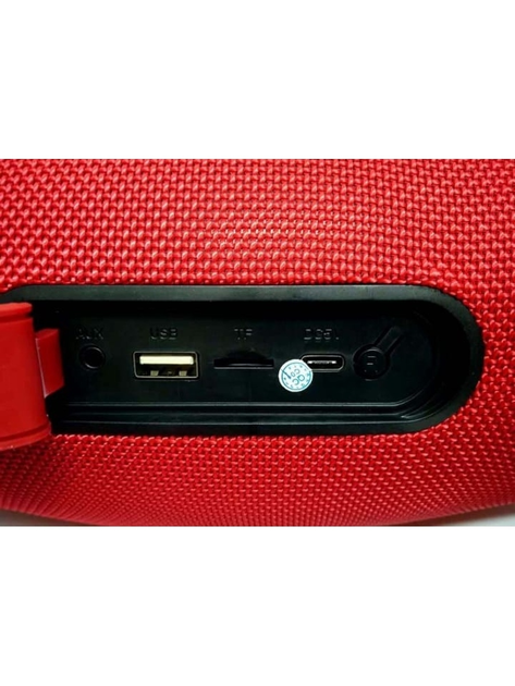 Бездротова колонка Bluetooth Hopestar H51-H з функцією Powerbank, USB, MicroSD, вологозахист IPX6, TWS 1+1, Red - зображення 6