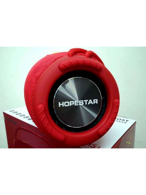 Бездротова колонка Bluetooth Hopestar H51-H з функцією Powerbank, USB, MicroSD, вологозахист IPX6, TWS 1+1, Red - зображення 7