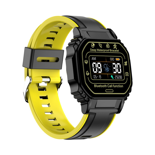 Смарт часы Smart watch B3-2 умный браслет с функциями пульсометра, звонки, сообщения, шагомер, влагозащищенный Желтый - изображение 2