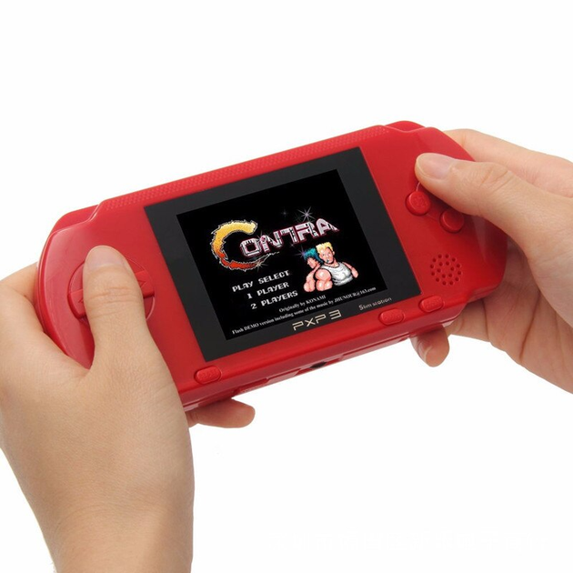 Портативная игровая ретро приставка с LCD экраном 2.7" UTM PXP3 16bit с подключением к ТВ + картридж с играми Красная - изображение 8