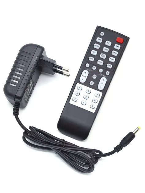 Акустическая система с микрофоном UKC Goldteller 505GT переносная мощная колонка с USB/TF/FM/Bluetooth 60W RGB лед подсветка - изображение 11