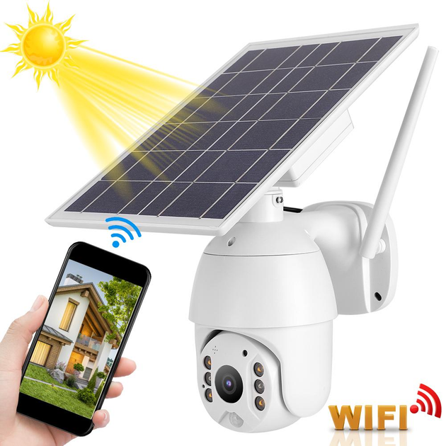 Уличная Wi-Fi камера видеонаблюдения с солнечной батареей B-Sonic FC19 1080P 2Мп, с управлением через телефон двухсторонний интерком и ночная съёмка - Фото 2 Уличная Wi-Fi камера видеонаблюдения с солнечной батареей B-Sonic FC19 1080P 2Мп, с управлением через телефон двухсторонний интерком и ночная съёмка - изображение 2