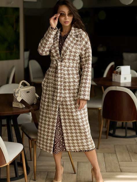 Пальто осеннее длинное женское Seventeen 1784-1.4870 L-XL Бежевое ...