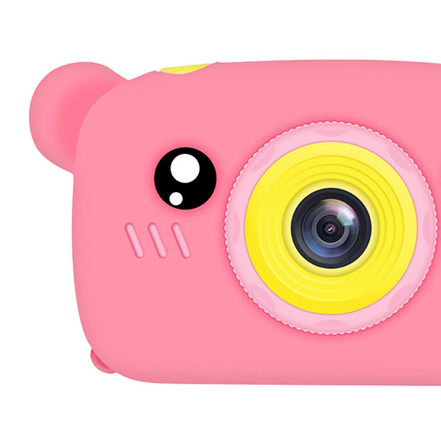 Детский цифровой фотоаппарат Smart Kids KM-89 Цифровая камера Мишка Teddy с играми и рамками, Full HD, 12 МП Розовый - Фото 7 Детский цифровой фотоаппарат Smart Kids KM-89 Цифровая камера Мишка Teddy с играми и рамками, Full HD, 12 МП Розовый - изображение 7