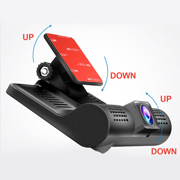 Автомобільний відеореєстратор на 3 камери DVR 202XH 1080p FullHD екран 4.3 дюйми з функцією паркувального монітора - зображення 9