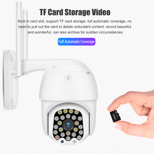 Уличная IP камера видеонаблюдения Wi-Fi цветная Istil 555 2Mp-1080P, PTZ с двухсторонней связью и ночной подсветкой - изображение 4