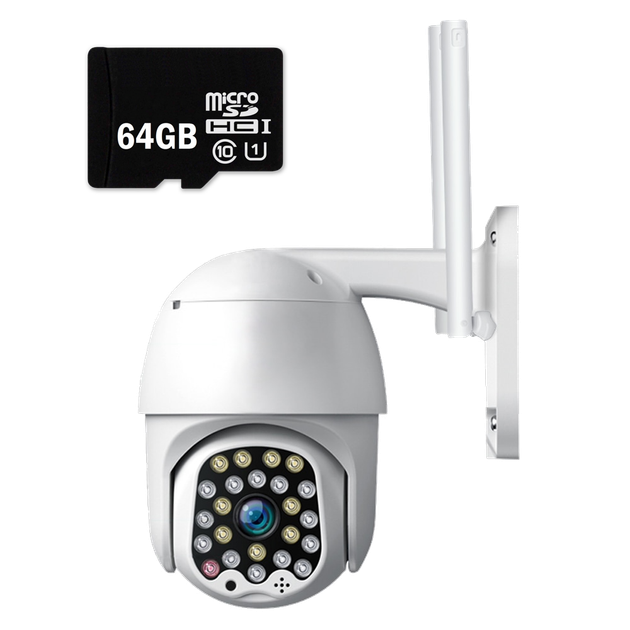 Уличная IP камера видеонаблюдения Wi-Fi цветная Smart CAD PTZ 2Mp,1080P с двухсторонней связью и ночной подсветкой+Карта памяти microSD 64Гб - Фото 16 Уличная IP камера видеонаблюдения Wi-Fi цветная Smart CAD PTZ 2Mp,1080P с двухсторонней связью и ночной подсветкой+Карта памяти microSD 64Гб - изображение 16