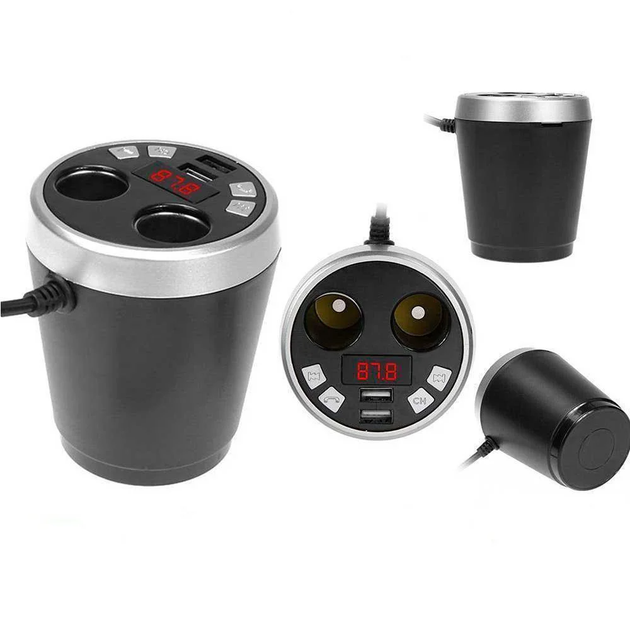 FM трансмиттер-модулятора MultiCar X7 с функцией разветвителя от прикуривателя 2 USB, micro SD, Bluetooth - изображение 4