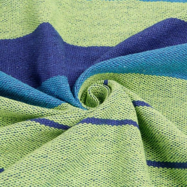 Гамак підвісний для відпочинку тканинний одномісний безкаркасний Mexikan Hammock гавайський для дачі, будинку і саду Синій - Фото 4 Гамак підвісний для відпочинку тканинний одномісний безкаркасний Mexikan Hammock гавайський для дачі, будинку і саду Синій - зображення 4