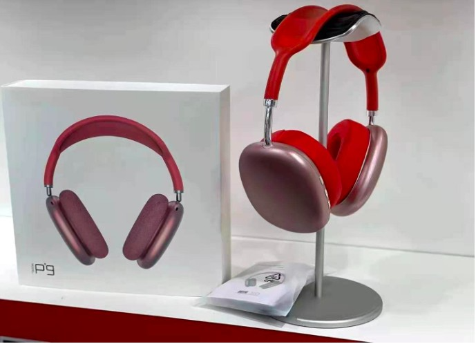 Полноразмерные беспроводные Bluetooth наушники-гарнитура с аккумулятором Macaron MP90 с MP3 плеером/AUX/microSD Красные - изображение 8