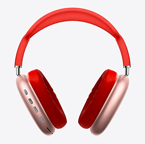 Полноразмерные беспроводные Bluetooth наушники-гарнитура с аккумулятором Macaron MP90 с MP3 плеером/AUX/microSD Красные - изображение 9