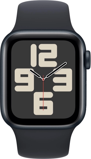Smartwatch Apple Watch SE (2023) GPS 40mm Midnight Aluminium Case with Midnight Sport Band - M/L (MR9Y3) - obraz 2