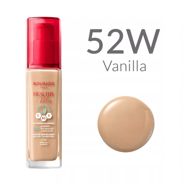 Тональний крем Bourjois Healthy Mix Radiant Foundation 52-Vanilla 30 мл (3616303397166) - зображення 1