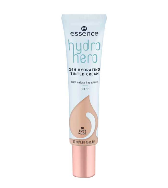 Podkład Essence Cosmetics Hydro Hero 24h Crema Hidratante 10-Soft Nude 30ml (4059729349118) - obraz 1
