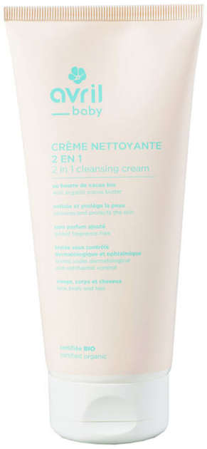 Krem do ciała Avril 2 En 1 Cleansing Cream Baby Certified Organic 200 ml (3662217008124) - obraz 1