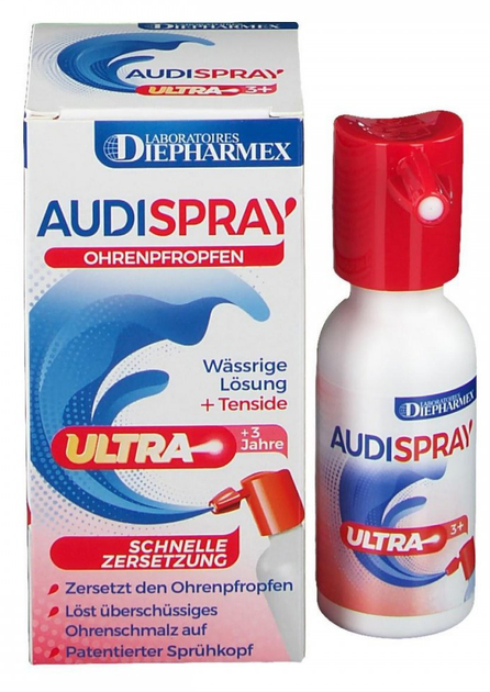 Спрей дя розчинення вушної сірки Diepharmex Audispray Ultra 20 мл (7640107850462) - зображення 1