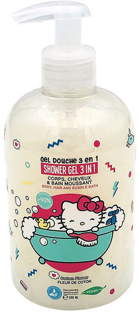 Гель для купання Hello Kitty Gel 3 In 1 500 мл (3661075284305) - зображення 1