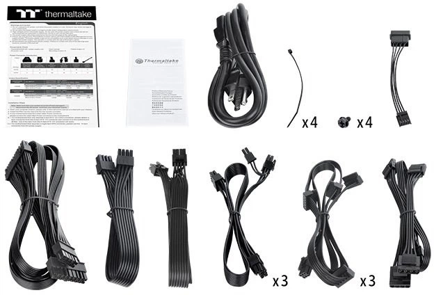 Блок живлення Thermaltake Toughpower GF1 1000W Modular 80+Gold (PS-TPD-1000FNFAGE-1) - зображення 4