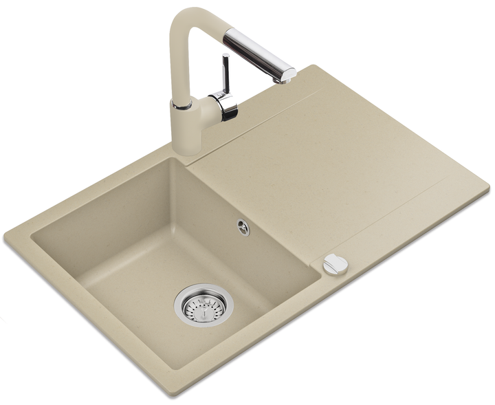 Кухонна мийка TEKA Easy Clivo 45 B-TQ 780x495x190 мм топаз (40148002) - зображення 1