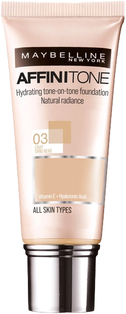 Тональний крем Maybelline Affinitone 03 Light Sand Beige 30 мл (3600530427451) - зображення 1