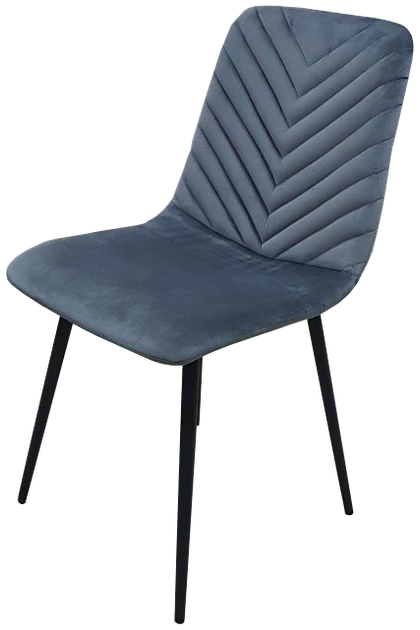 Стул кухонный серый ткань бархат DAOSUN UDC 9063 - Фото 1 Стул кухонный серый ткань бархат DAOSUN UDC 9063 - изображение 1