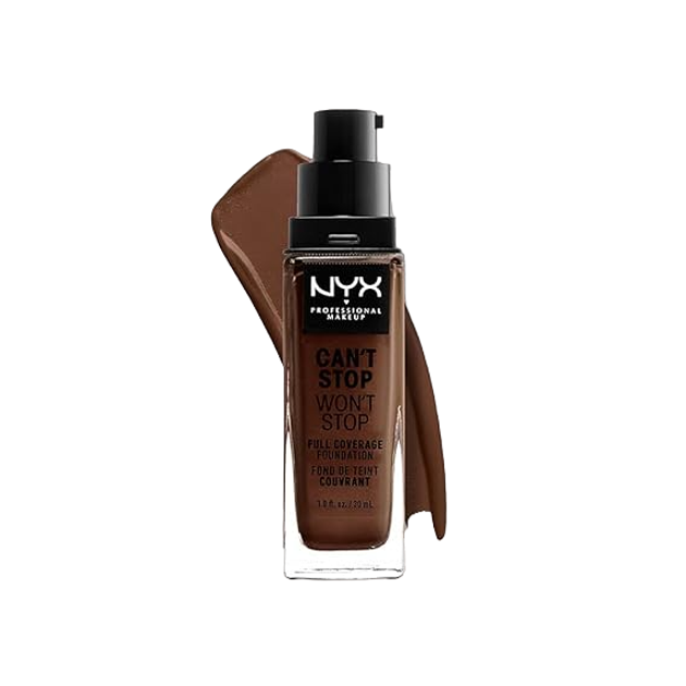 Тональний крем Nyx Can\'t Stop Won\'t Stop Full Coverage 22.5 Warm Walnut 30 мл (800897181260) - зображення 1