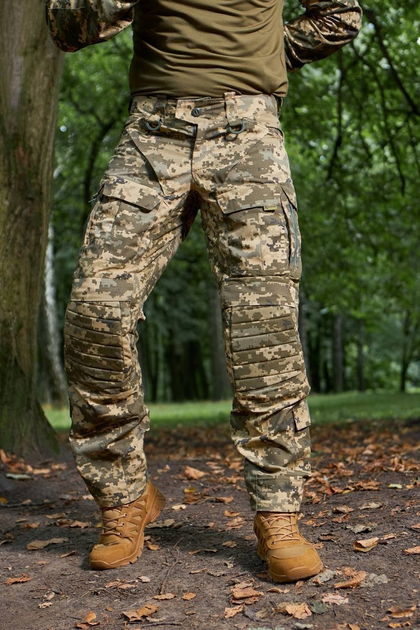 Тактические штаны Пиксель с наколенниками ЗСУ мм14 военные брюки ВСУ 54 - изображение 1