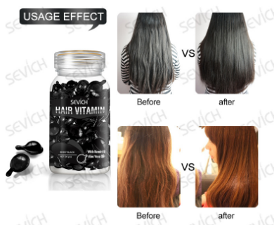 Капсули Sevich hair Vitamin вітаміни для темного волосся чорні - зображення 3