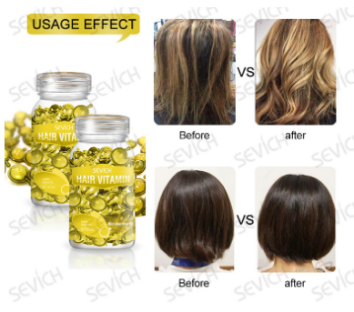 Капсули Sevich hair vitamin вітамінні для живлення і блиску волосся жовті - зображення 4