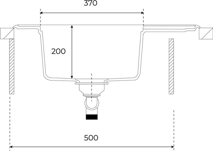 Кухонна мийка TEKA Easy Estela 50 S-TQ 670x500x200 мм онікс (40148090) - зображення 4