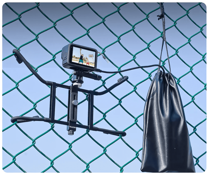 Гнучке регульоване кріплення TELESIN Adjustable Universal Fence Mount для екшн-камер та смартфонів (TE-FM-001) - зображення 5