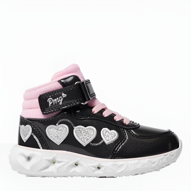 Buty sportowe dziecięce dla dziewczynki za kostkę Primigi 4970122 33 Czarne (8055069797219) - obraz 1